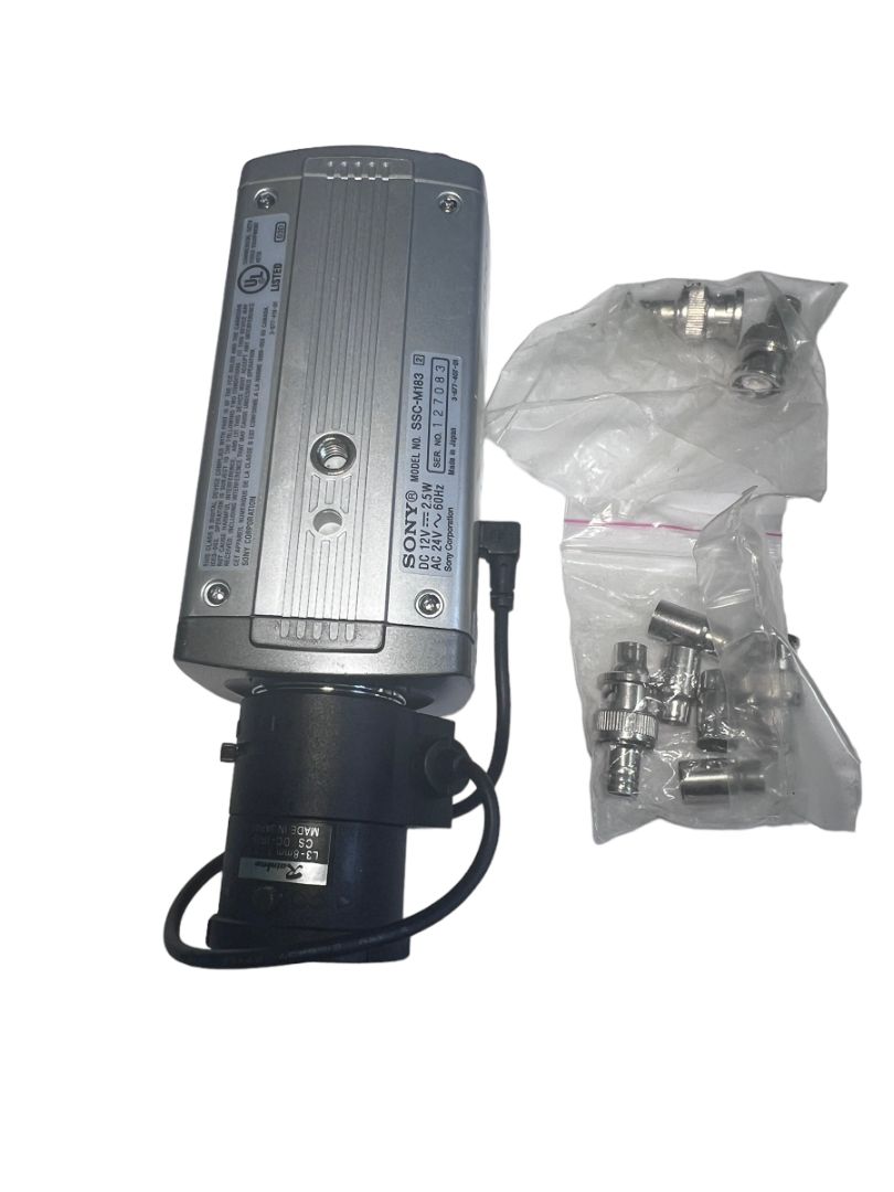 Sony SSC-M183 Black and White Security Surveillance Video Camera Not tested