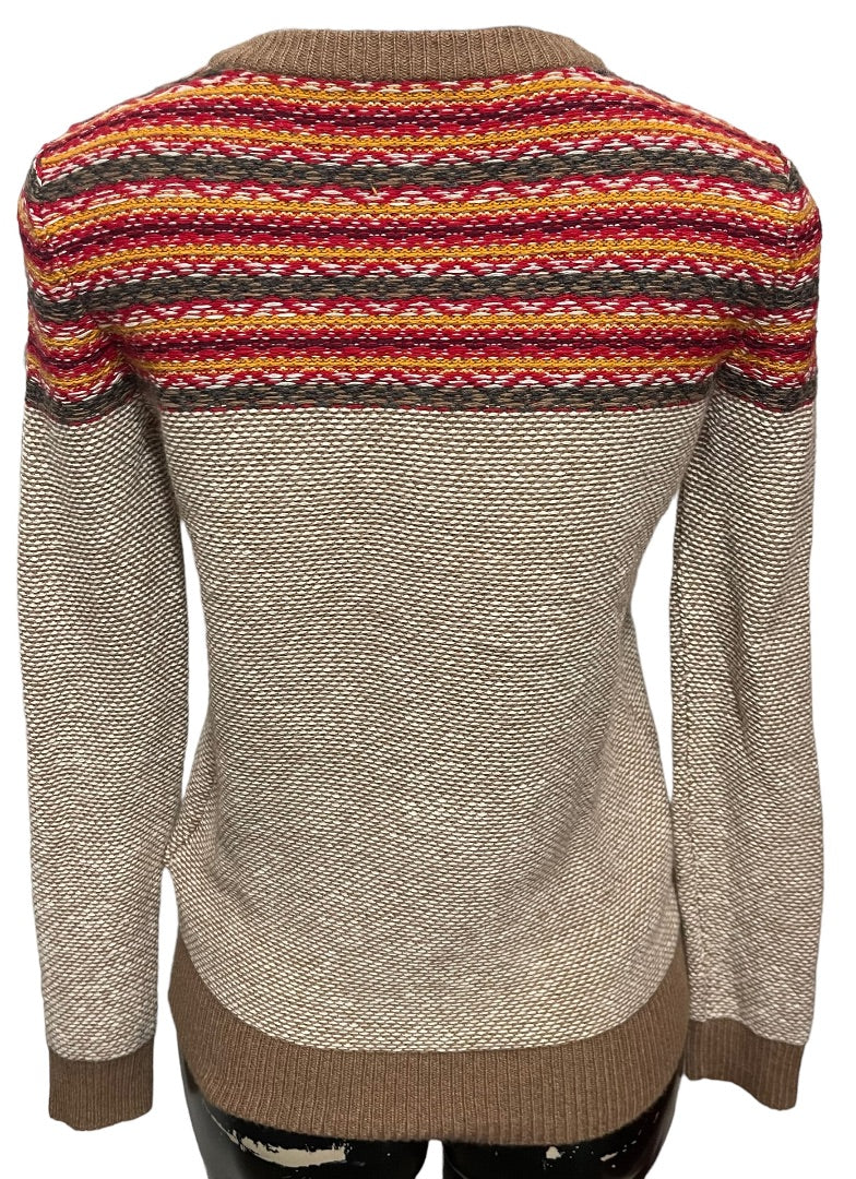 XS Madewell Women's Wallace Whistler Fair Isle Sweater Rabbit Hair Wool Blend