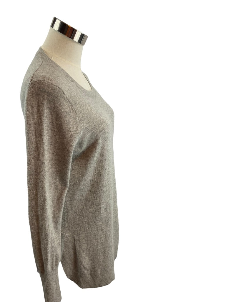 XS J.Crew Women's Wool Blend Tunic Sweater Gray Round Neck AC624