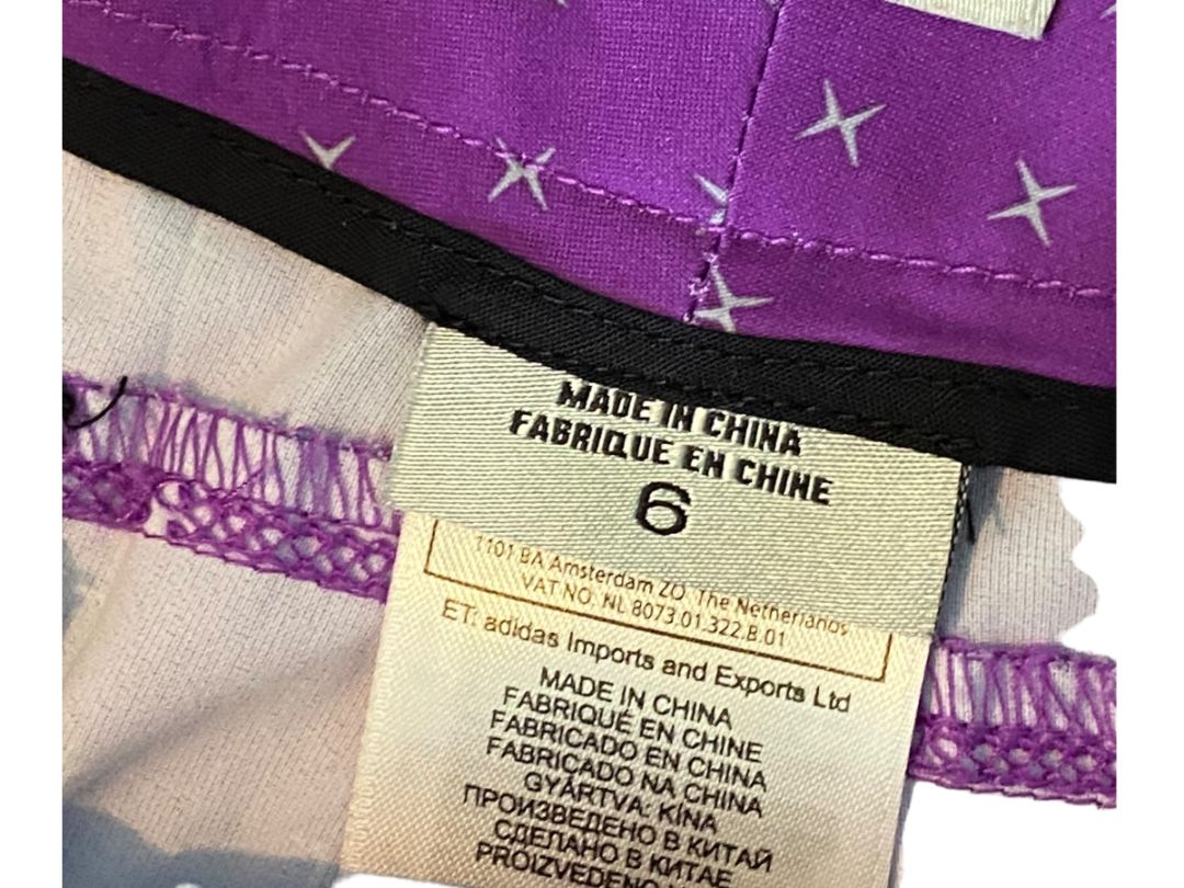 Size 6 Adidas Adizero Purple Golf Shorts Silver Stars Pockets