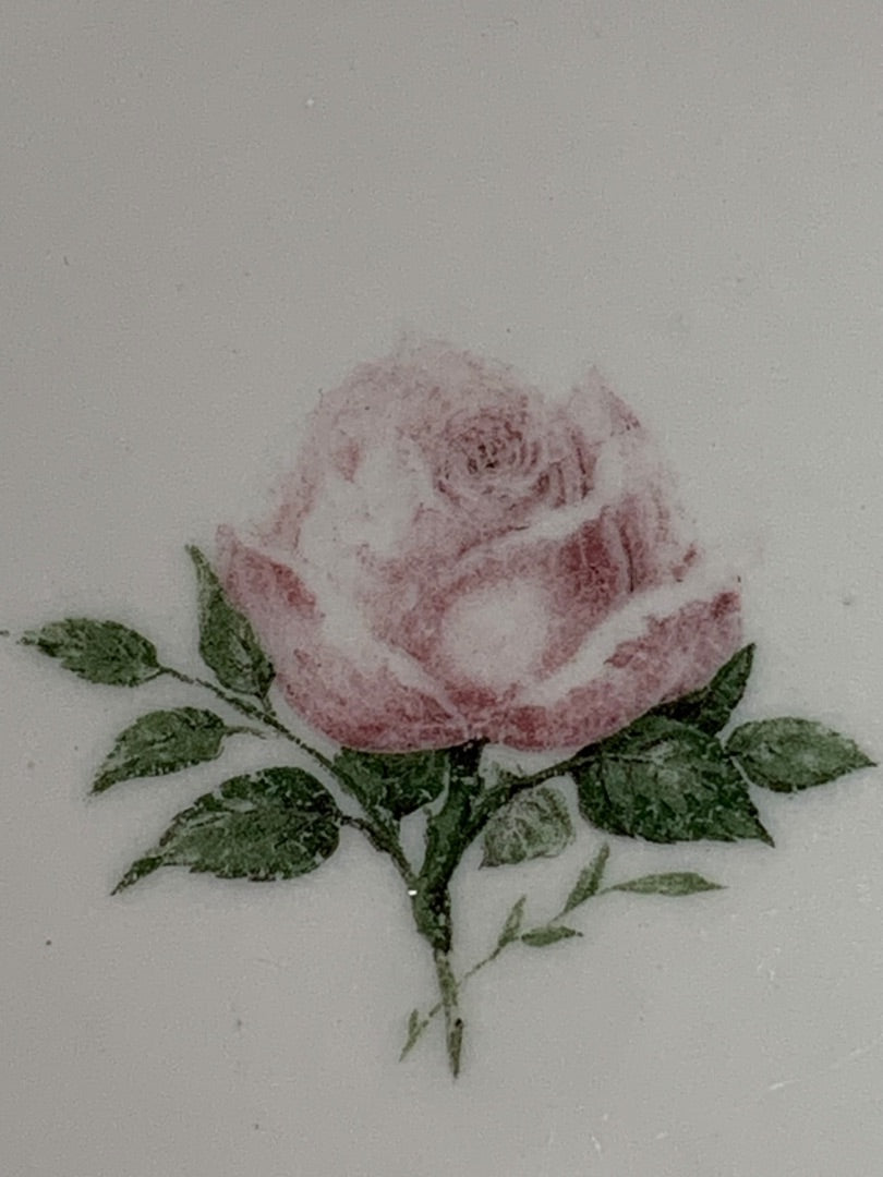Scammells Trenton China 5.5 Inch Dessert Plate Restaurant Pink Rose