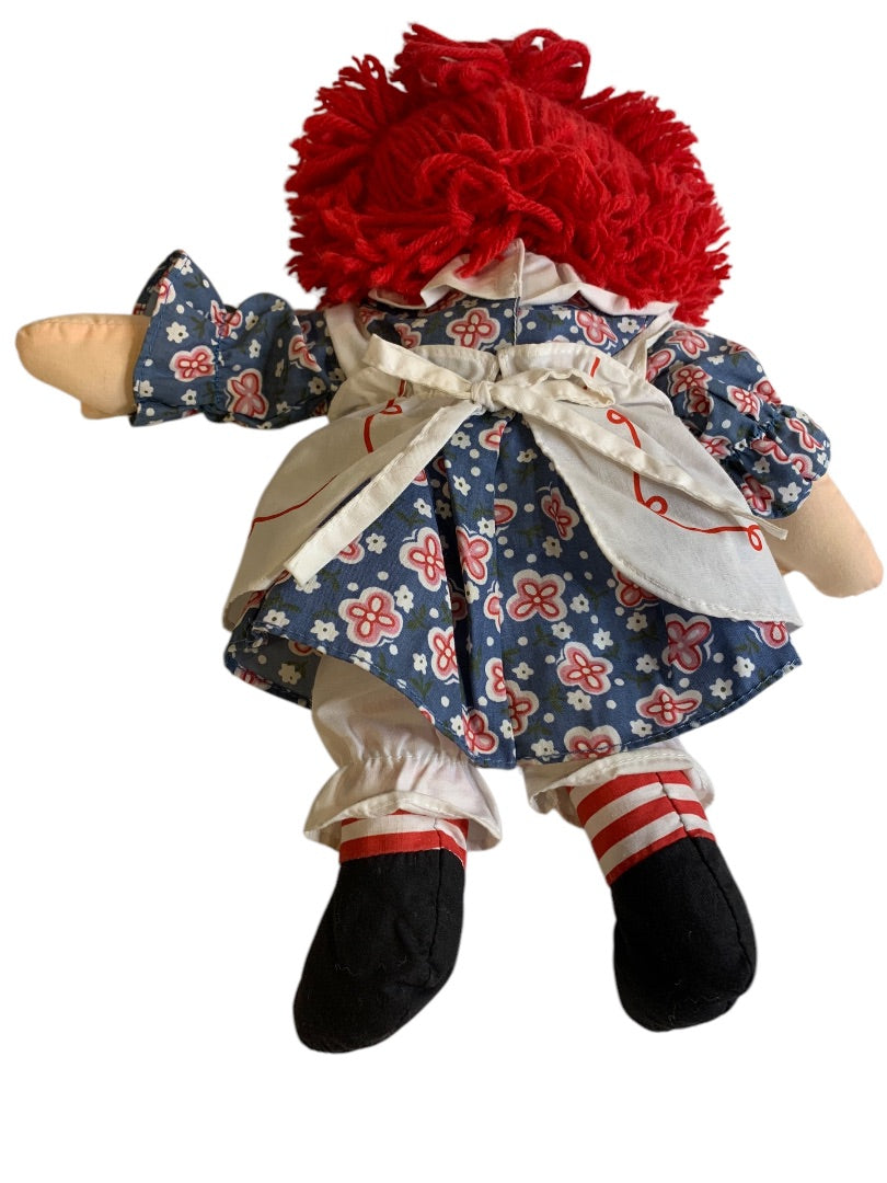 2002 Applause Hasbro Raggedy Ann Doll 15 Inch
