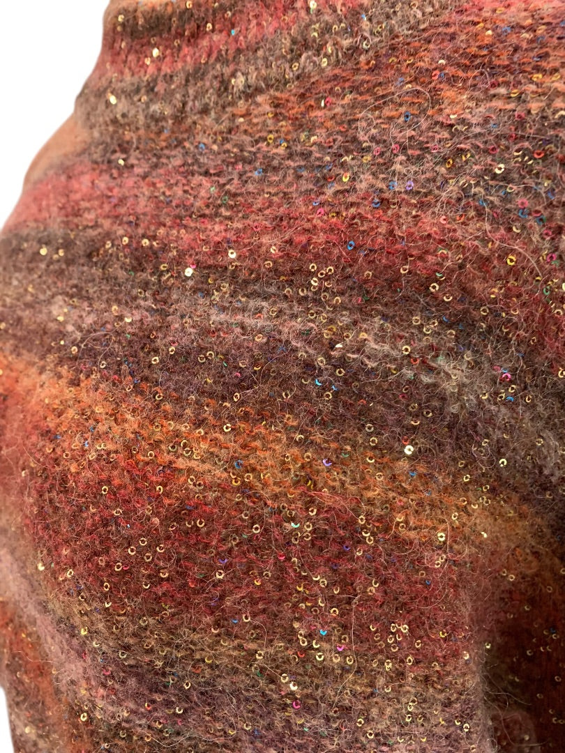 Large Banana Republic Womens Wool Alpaca Blend Sequin Sweater