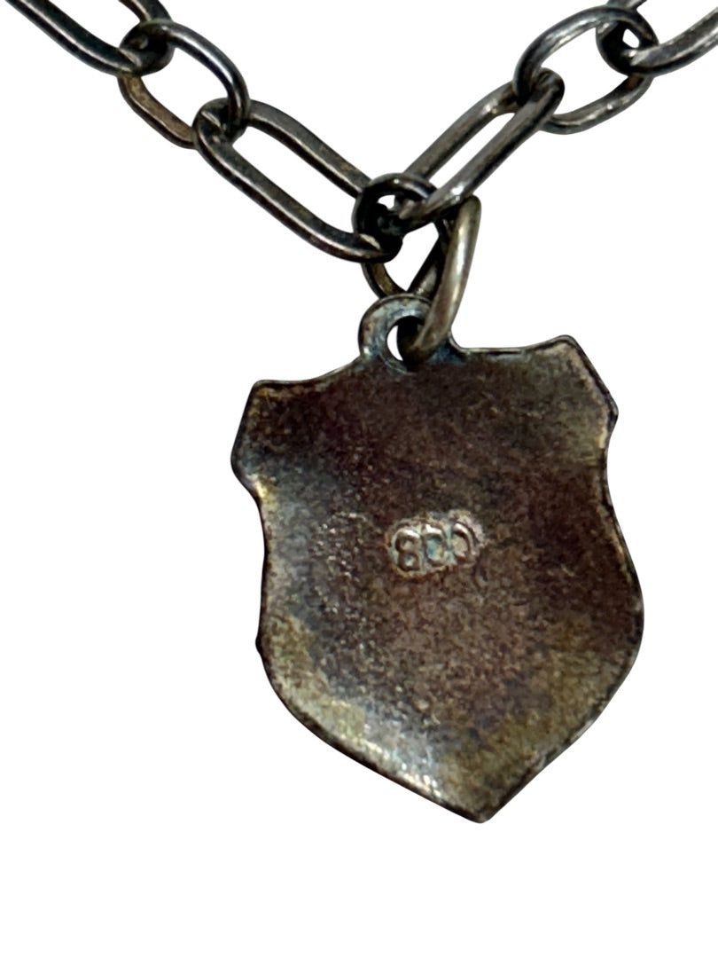 German Silver 800 Rev Fritz Vintage Charm Bracelet Souvenir 6 Inch