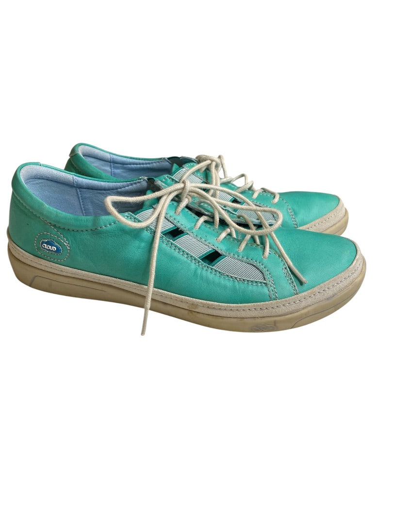 Size 38 Cloud Womens 7.5 Turquoise Leather Sneakers Portugal