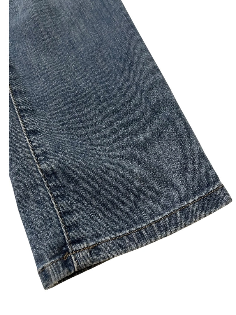 Size 24 Joe's Distressed Straight Leg Womens Jeans Blue Denim