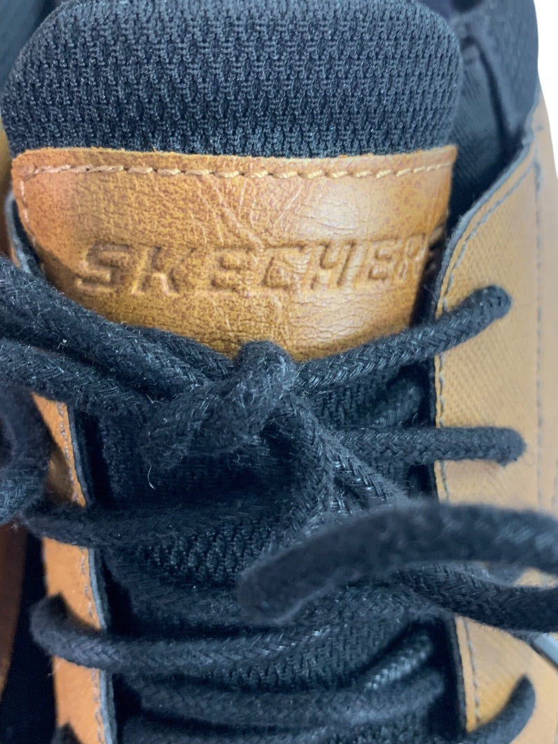 Size 10 Skechers Mens Stylish Moreno Sneaker Black Brown 204051