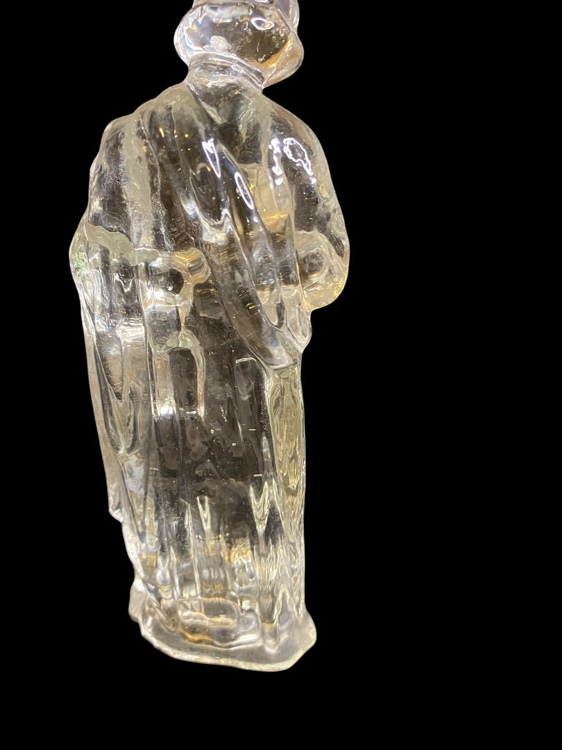 Vintage Glass Nativity Replacement Joseph Clear 6.1"
