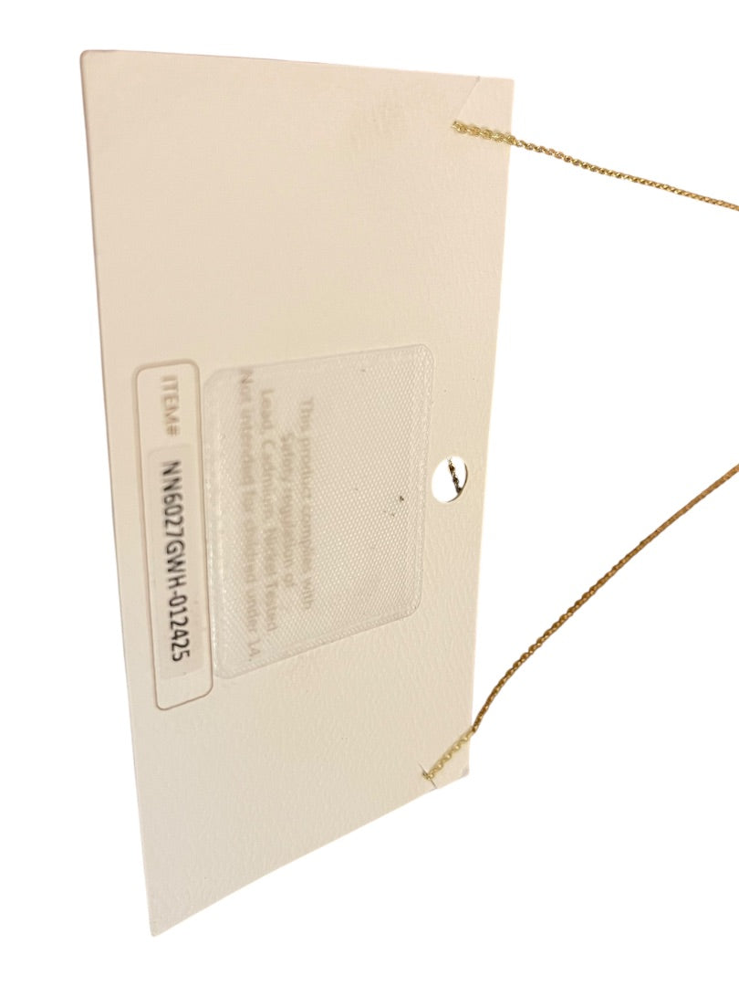 Fresh & Co Cubic Zirconia Gold Dipped 16.5"-17.5" Necklace New Heart Pendant