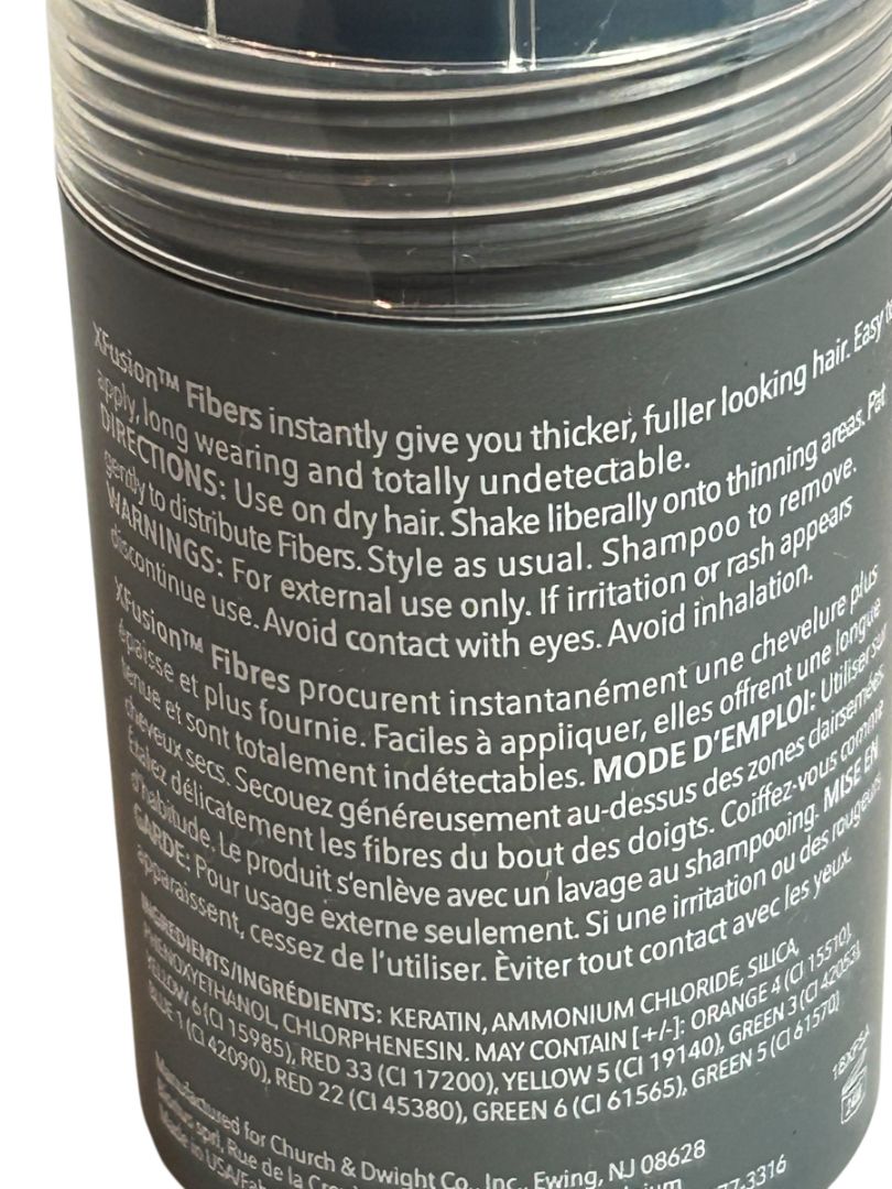 Xfusion Keratin Hair Fibers Dark Brown Level 3 0.53oz 15ml