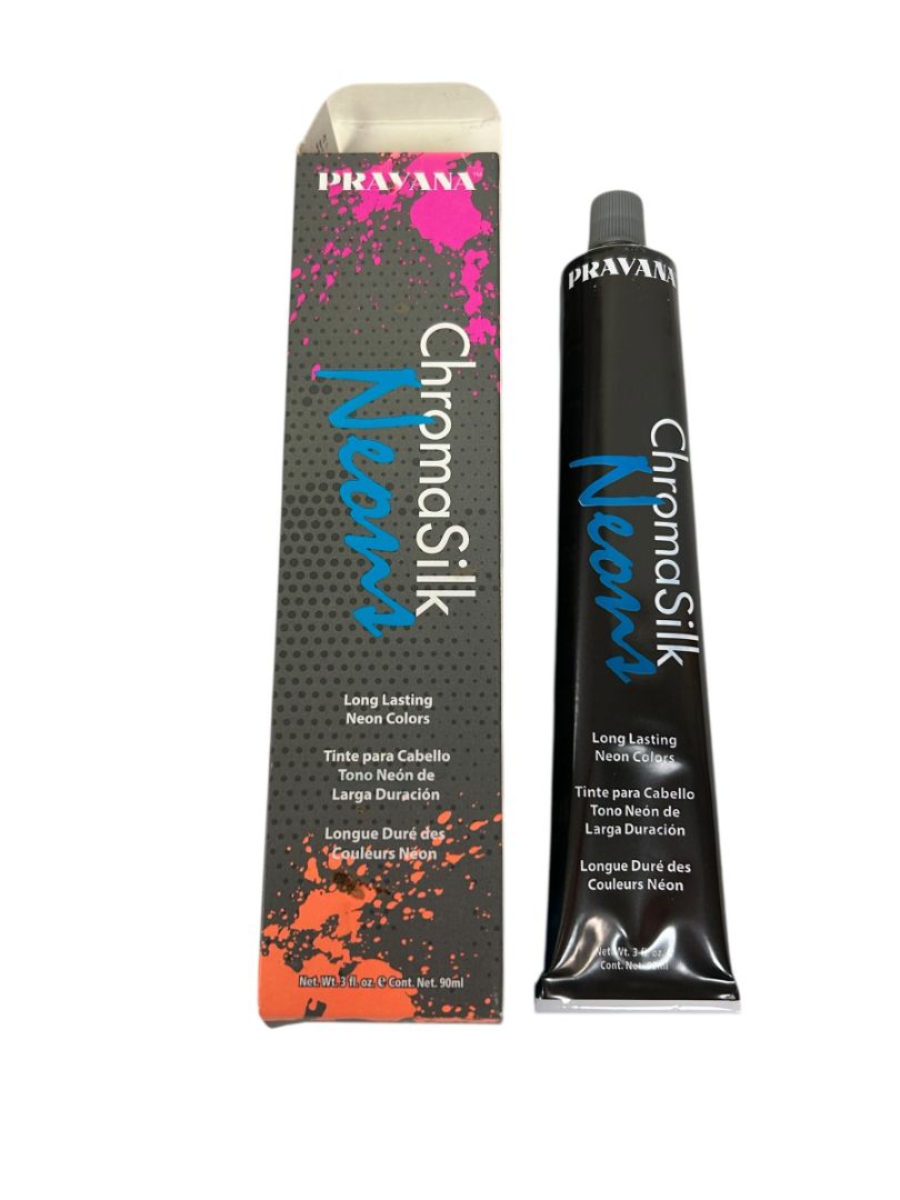 Pravana ChromaSilk Vivids NEON BLUE Long-Lasting Vibrant Direct Dye Color 3oz