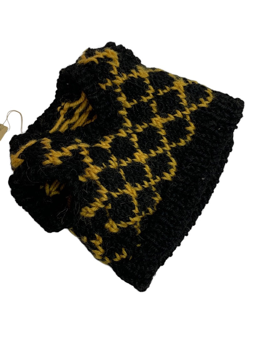 Boyds Bears Knit Sweater Vest Diamond Pattern Yellow Black for 10 Inch New
