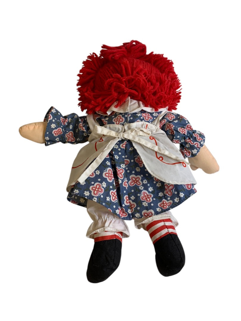 2002 Applause Hasbro Raggedy Ann Doll 15 Inch