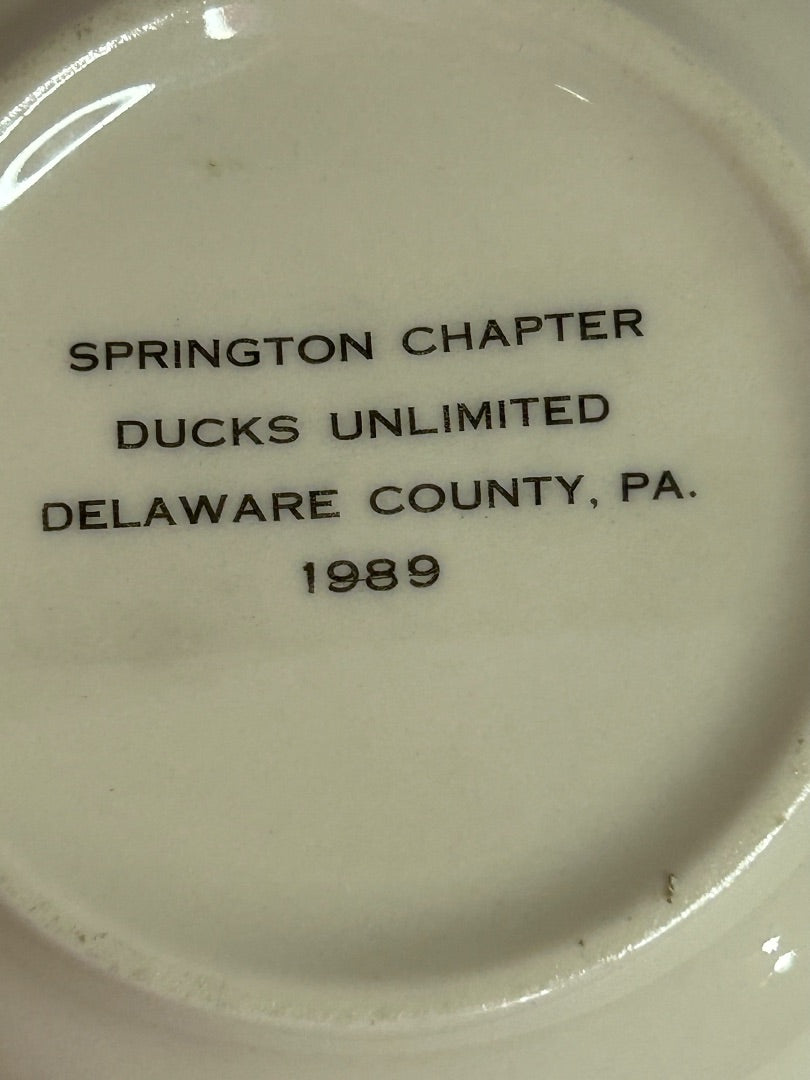 Ducks Unlimited 1989 Small Dish 4.25 Inch John A. Bartley Springton