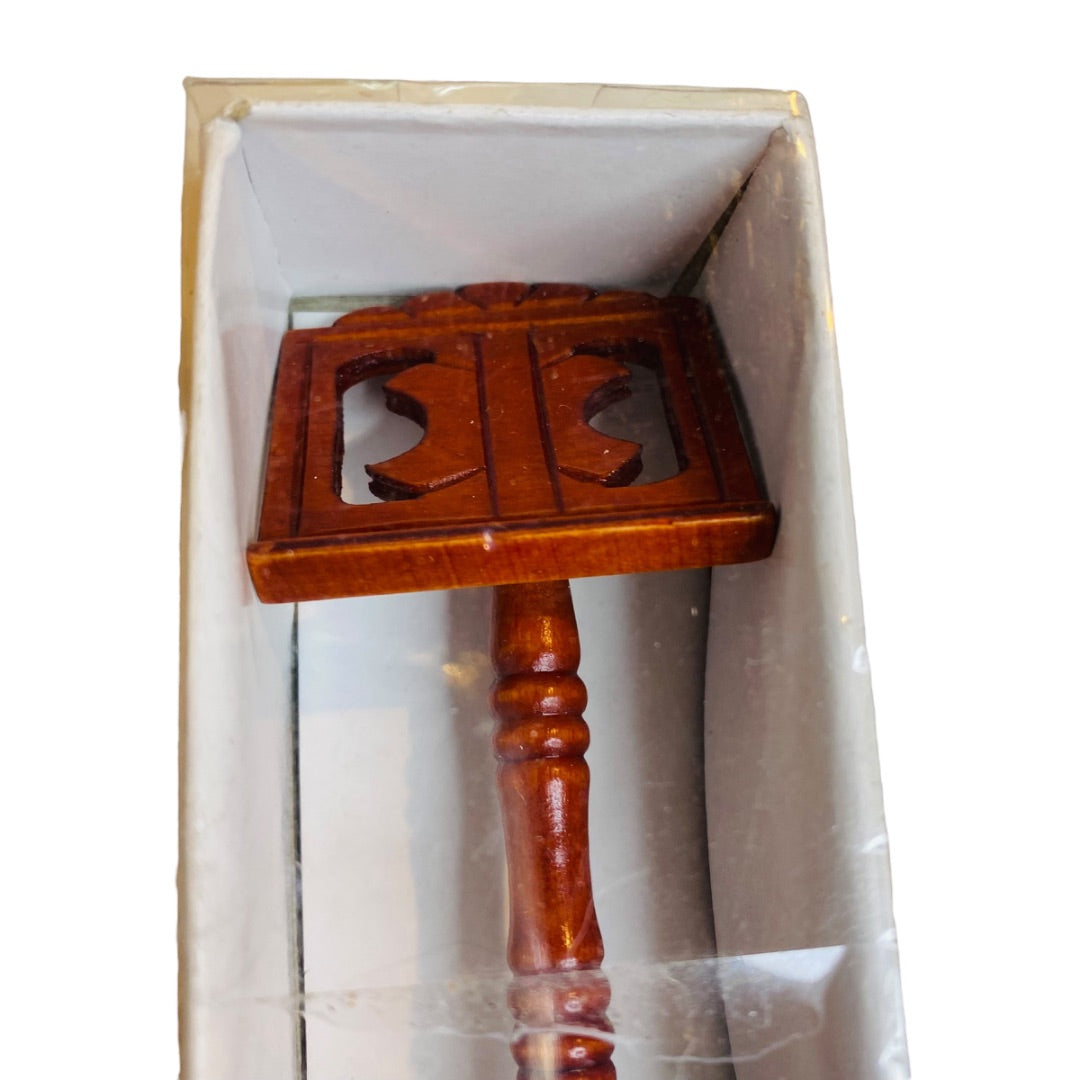 Miniature Dollhouse Wooden Music Stand 1:12 Scale New 4 Inch High