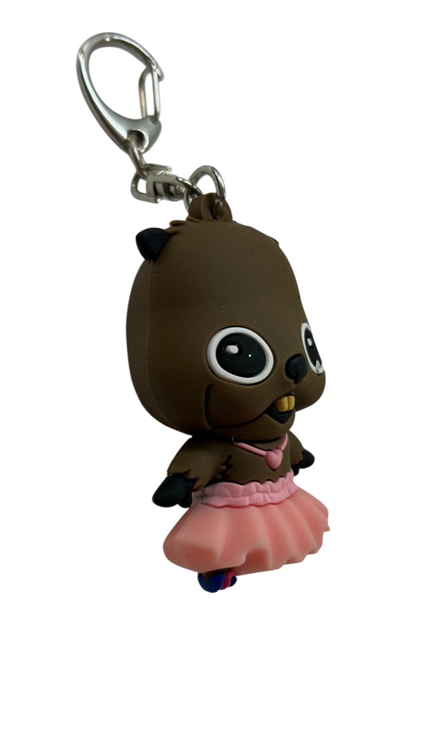 DC Bird of Prey Beaver in Tutu Figurine Bag Clip 2.5"