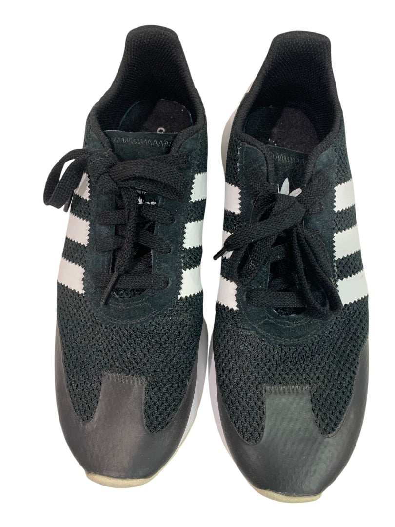 Size 9.5 Adidas Womens Flashrunner Black Marathon Running Shoes BB5323