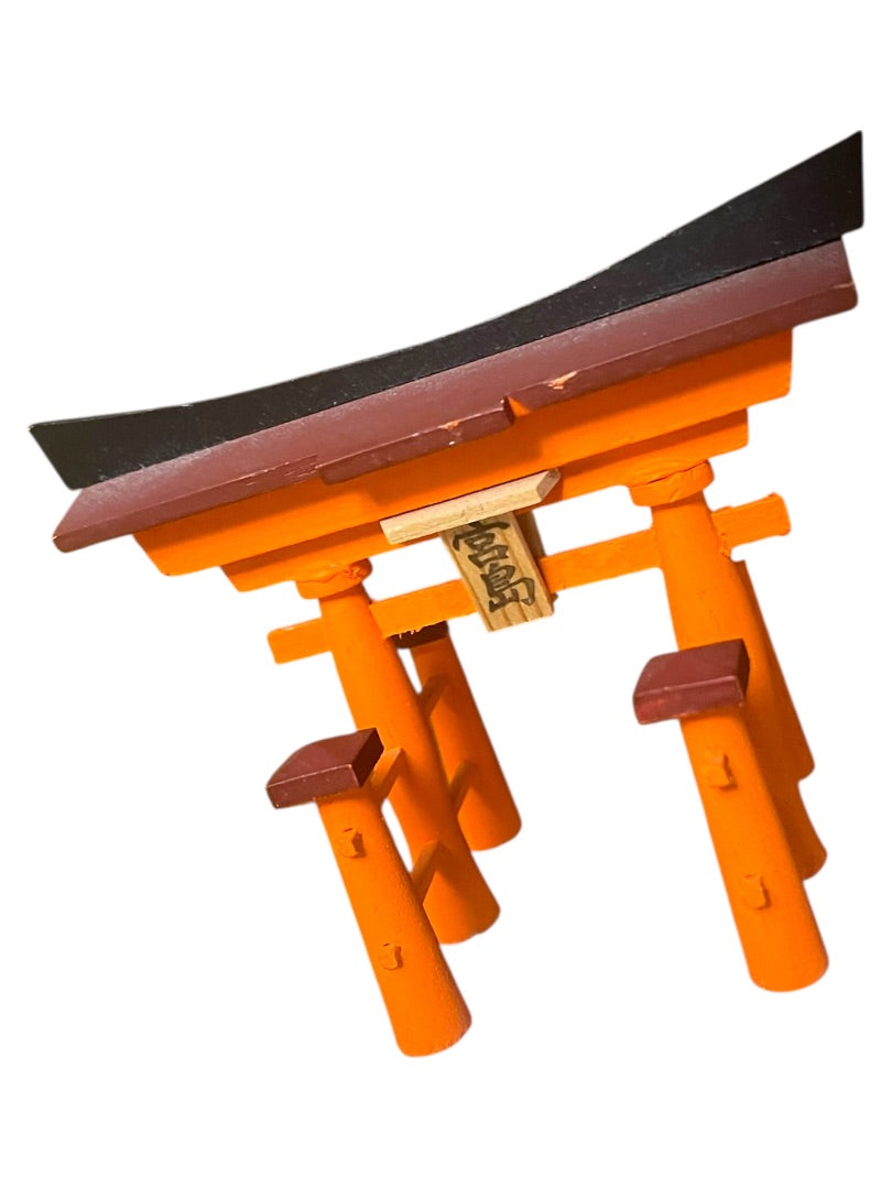 Japanese Wooden Replica Miyajima Torii Gate Itsukushima Shrine Hiroshima