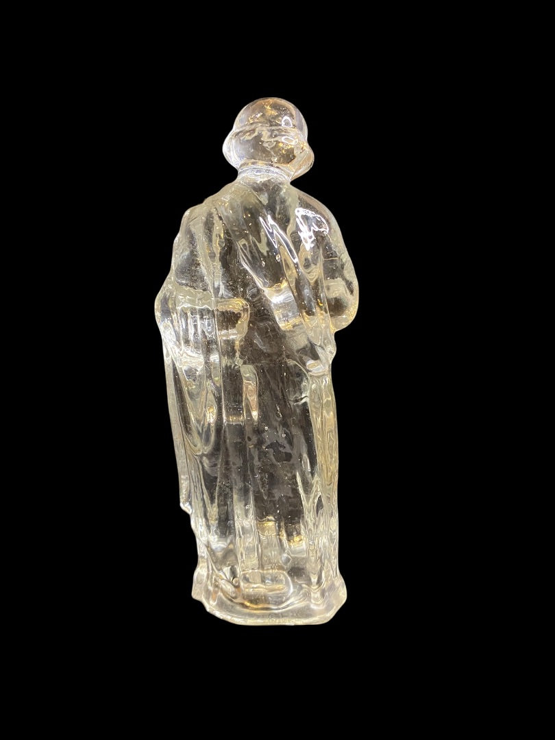Vintage Glass Nativity Replacement Joseph Clear 6.1"
