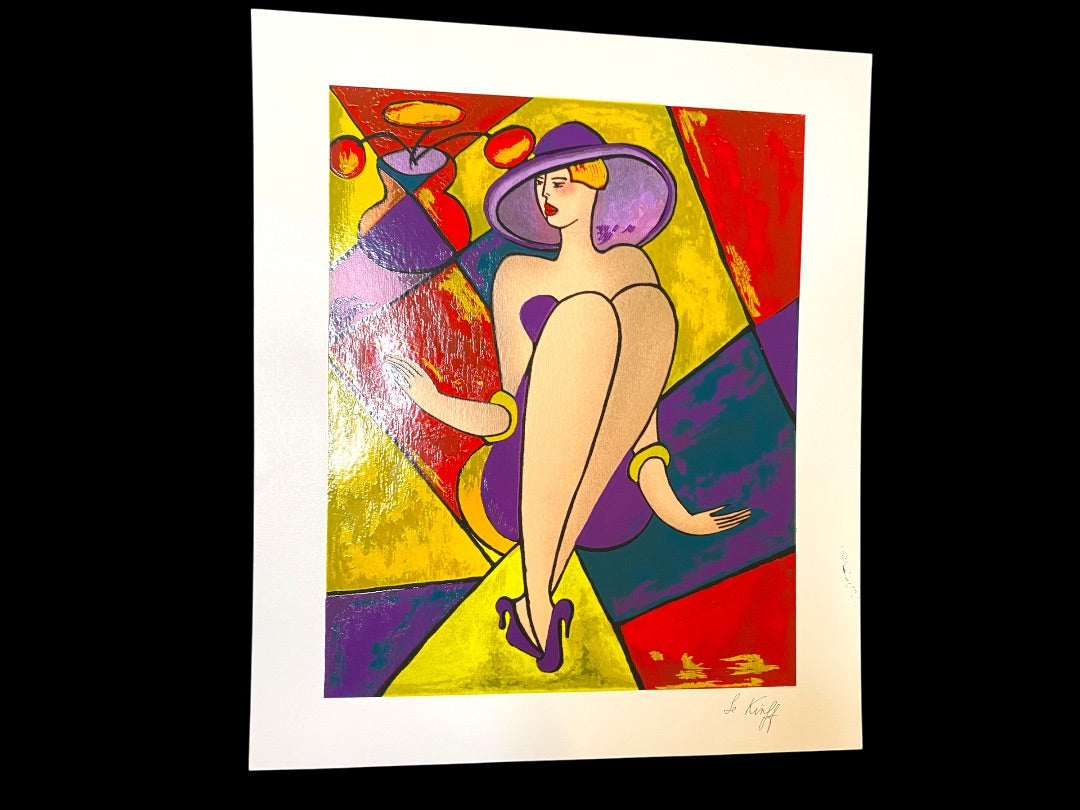1998 Linda LeKniff Debbie Seriolithograph & COA Numbered Park West Gallery 8.75" x 7"