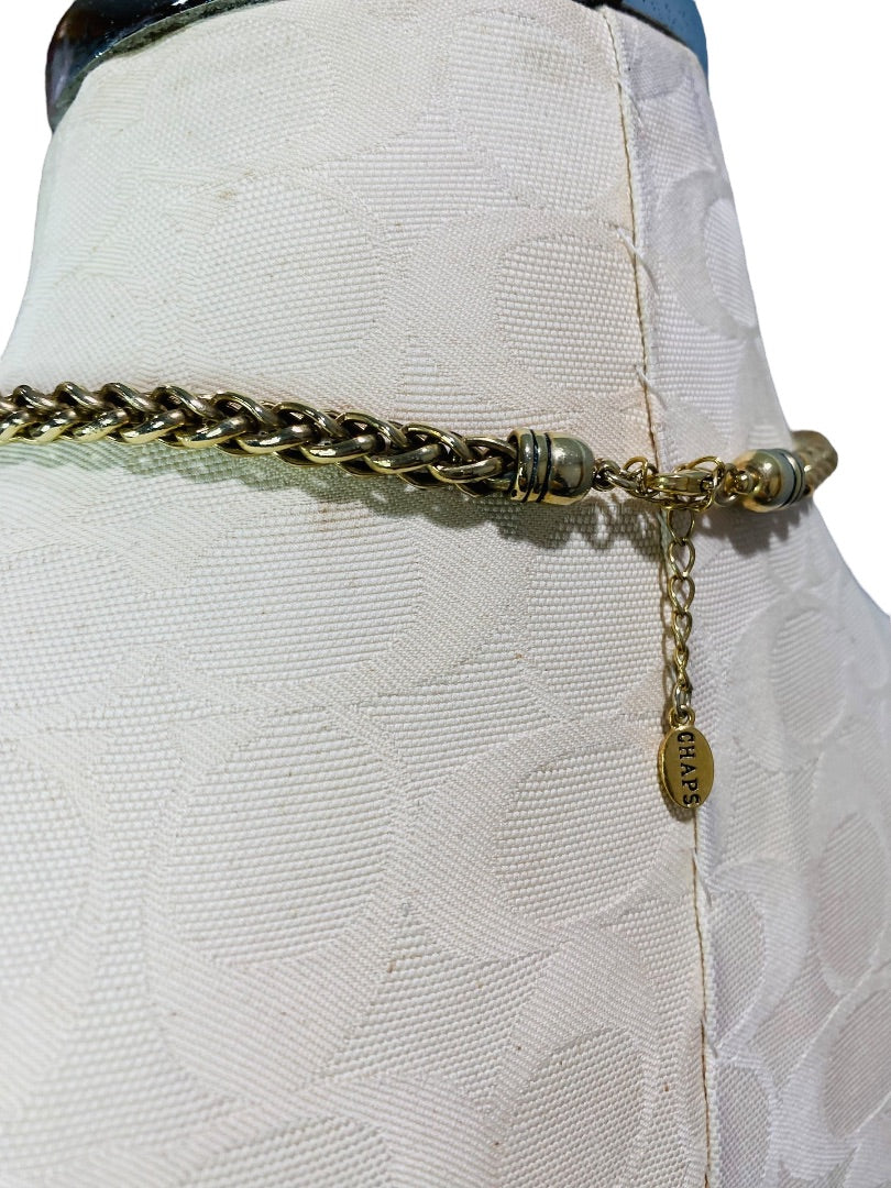 Chaps Goldtone Chunky Chain Necklace 18-20"