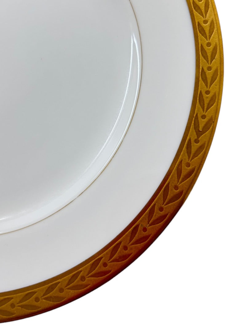 Sango Royalty Pattern White Gold Trim Bread Plate 6.5" 1970s
