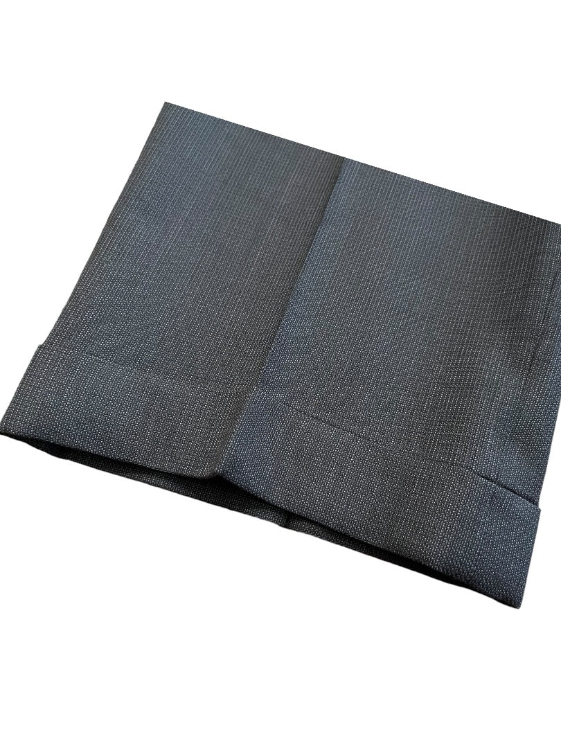 Size 40R JB Britches Nordsrom Mens Cuffed Pleated Winston Dress Pants Worsted Wool Black Italy