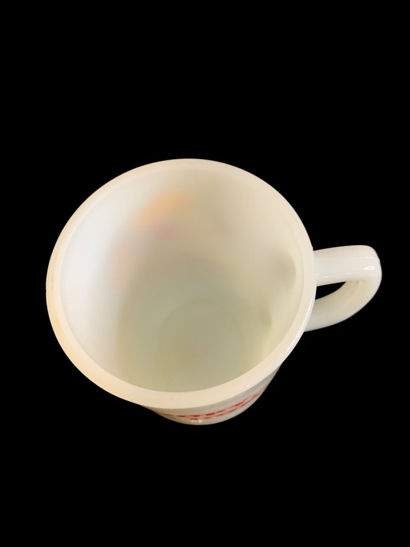 1960s Snoopy Fire King Mug "Snoopy, Come Home" Peanuts Woodstock