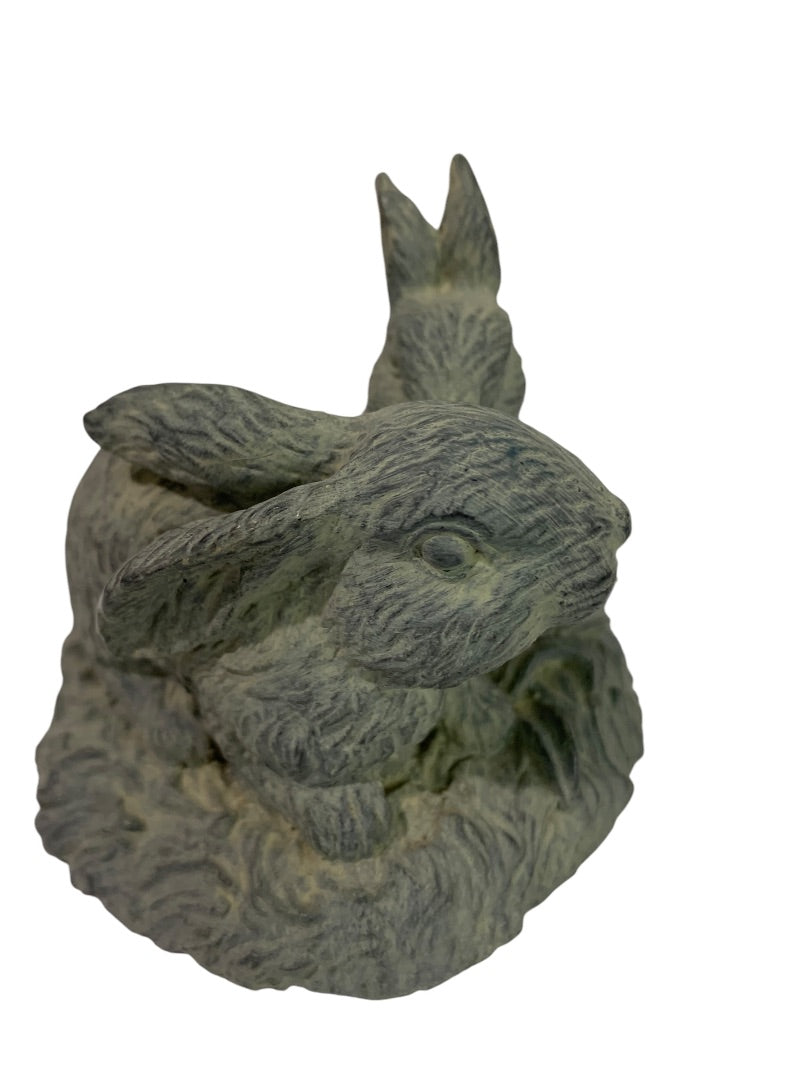 Henri Studio Rabbit Bunnies Figurine 2.5 Inch High PG1109G Cast Stone
