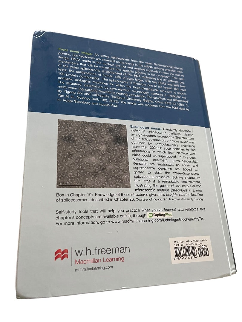 Lehninger Principles of Biochemistry 7th Edition Nelson Cox Pre-Owned
