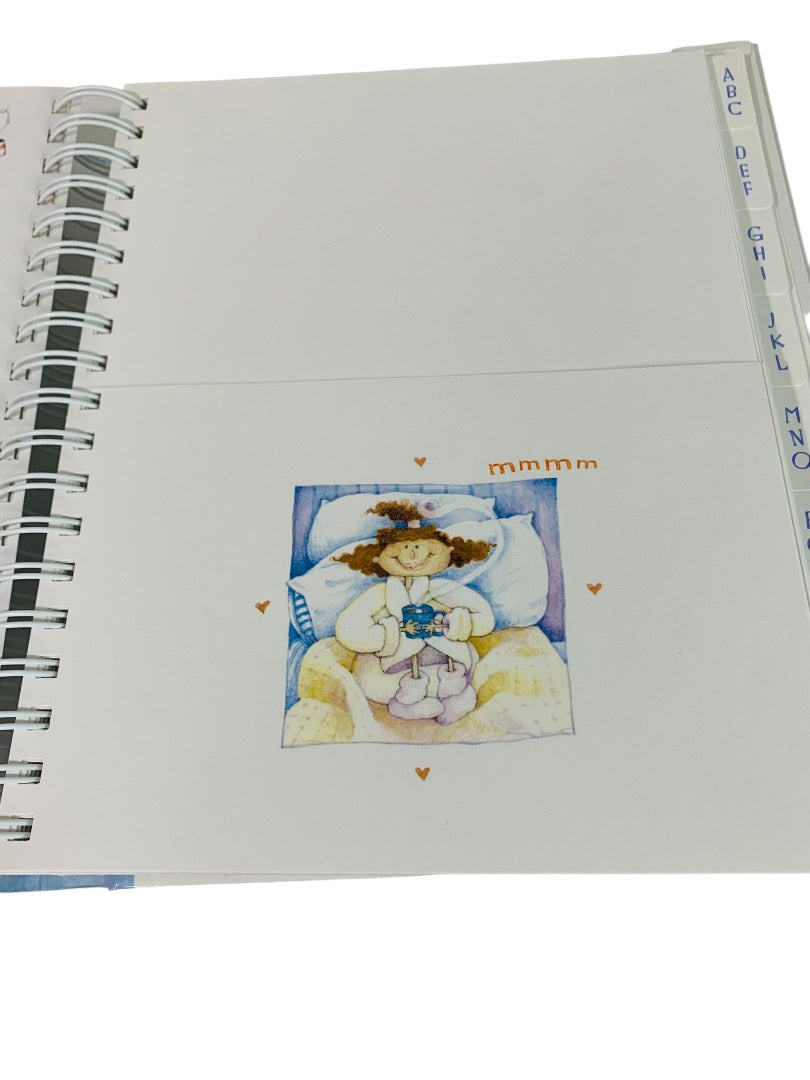 2002 Hallmark Greeting Card Organizer Binder A Little Slice of Happy