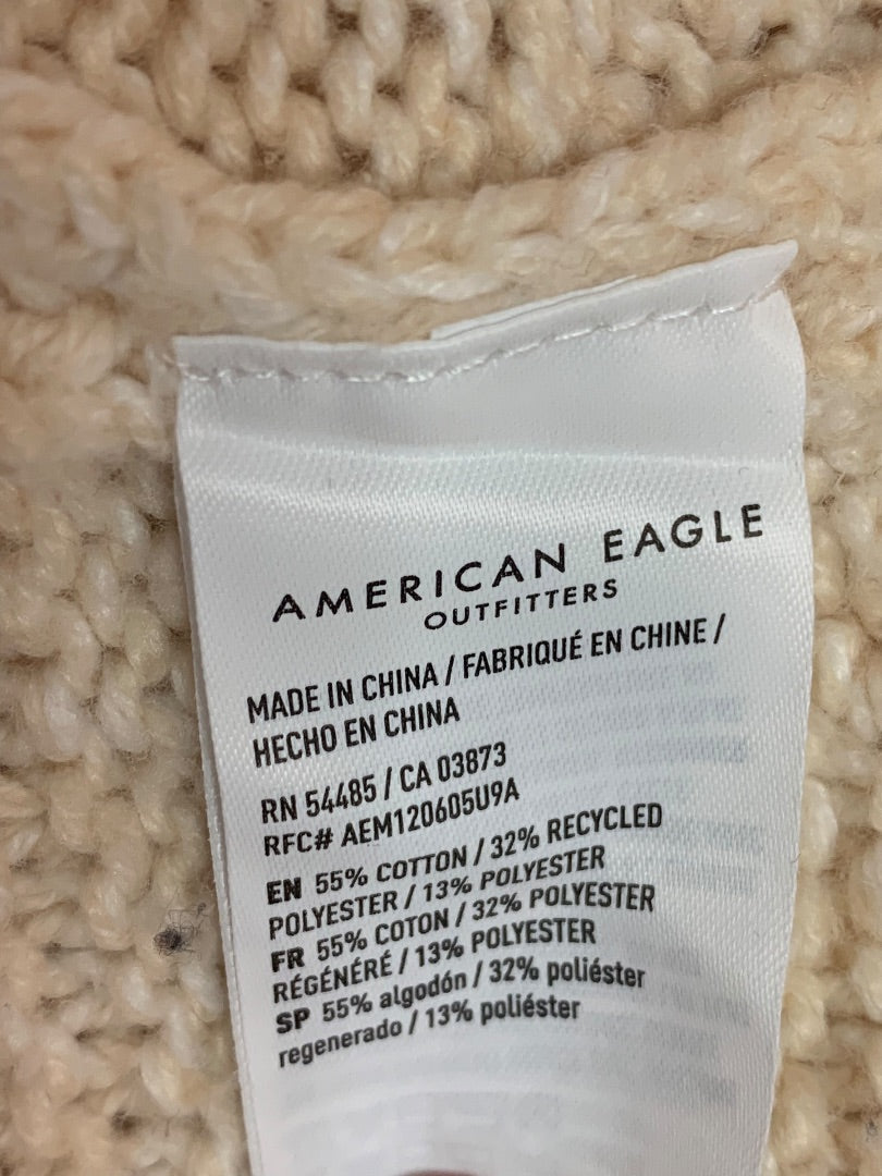 XS American Eagle Womens Ivory Diamond Woven Sweater