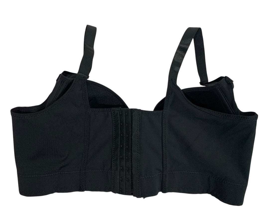 Size 40DD Underwire Black Bra Full Coverage Support Padded Back Smoother