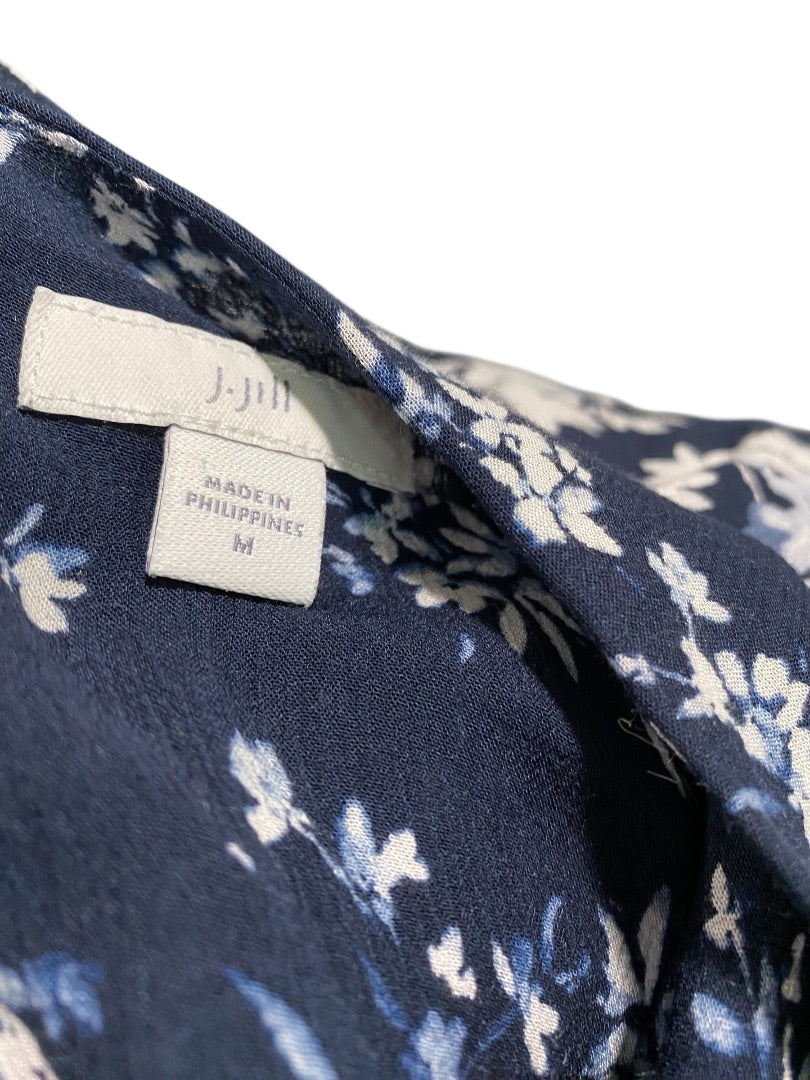 Medium J.Jill Mixed Floral Dress Pullover Boho Flowy Pockets