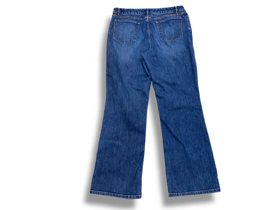 Size 14 J.Jill Womens Stretch Jeans Recrafted Embroidered No 9 Embroidered