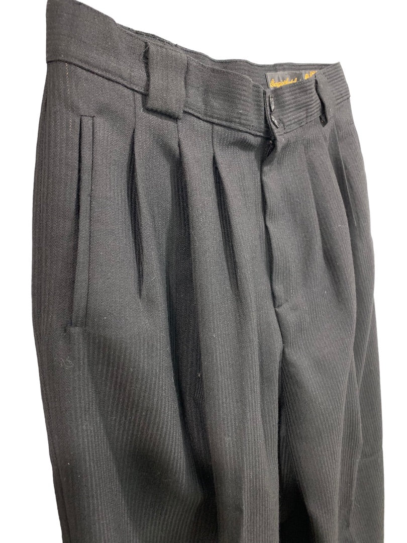 Size 8 Giorgio Sant'Angelo Women's Vintage Wool Dress Pants Textured