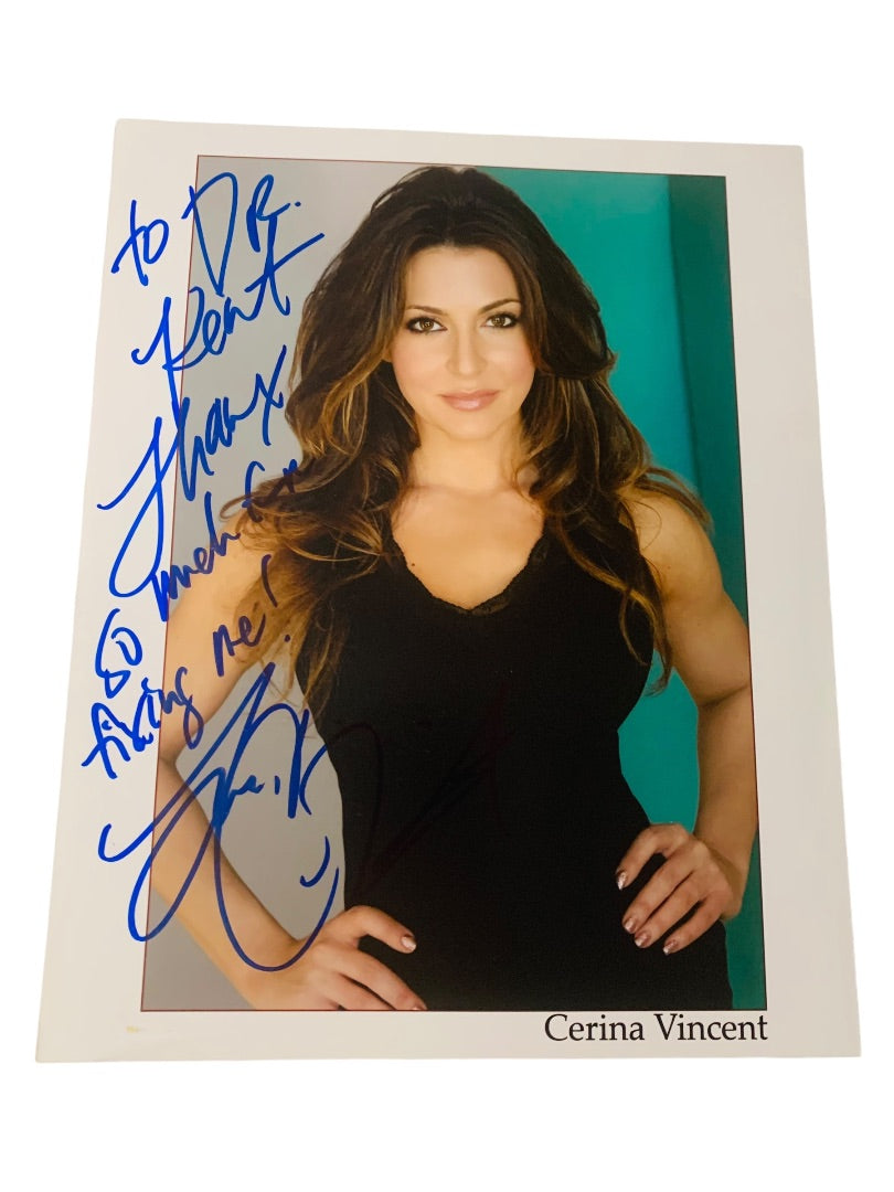 Signed 8x10 Cerina Vincent Power Ranger Photo Personalized Autograph
