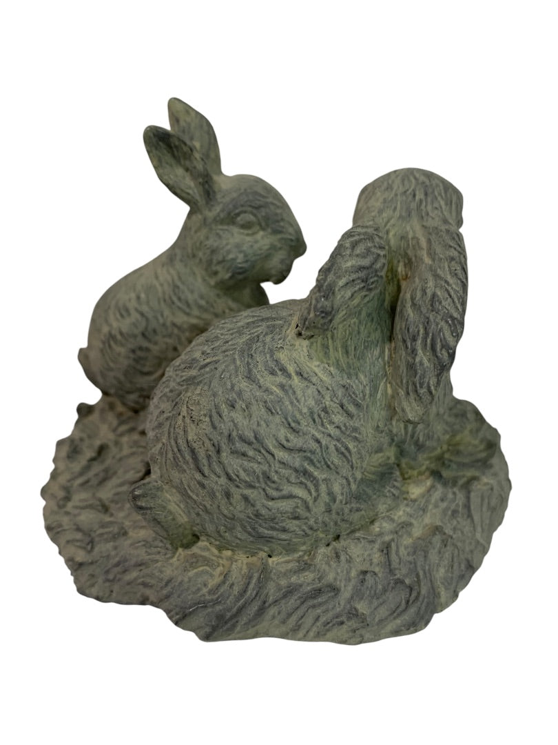 Henri Studio Rabbit Bunnies Figurine 2.5 Inch High PG1109G Cast Stone