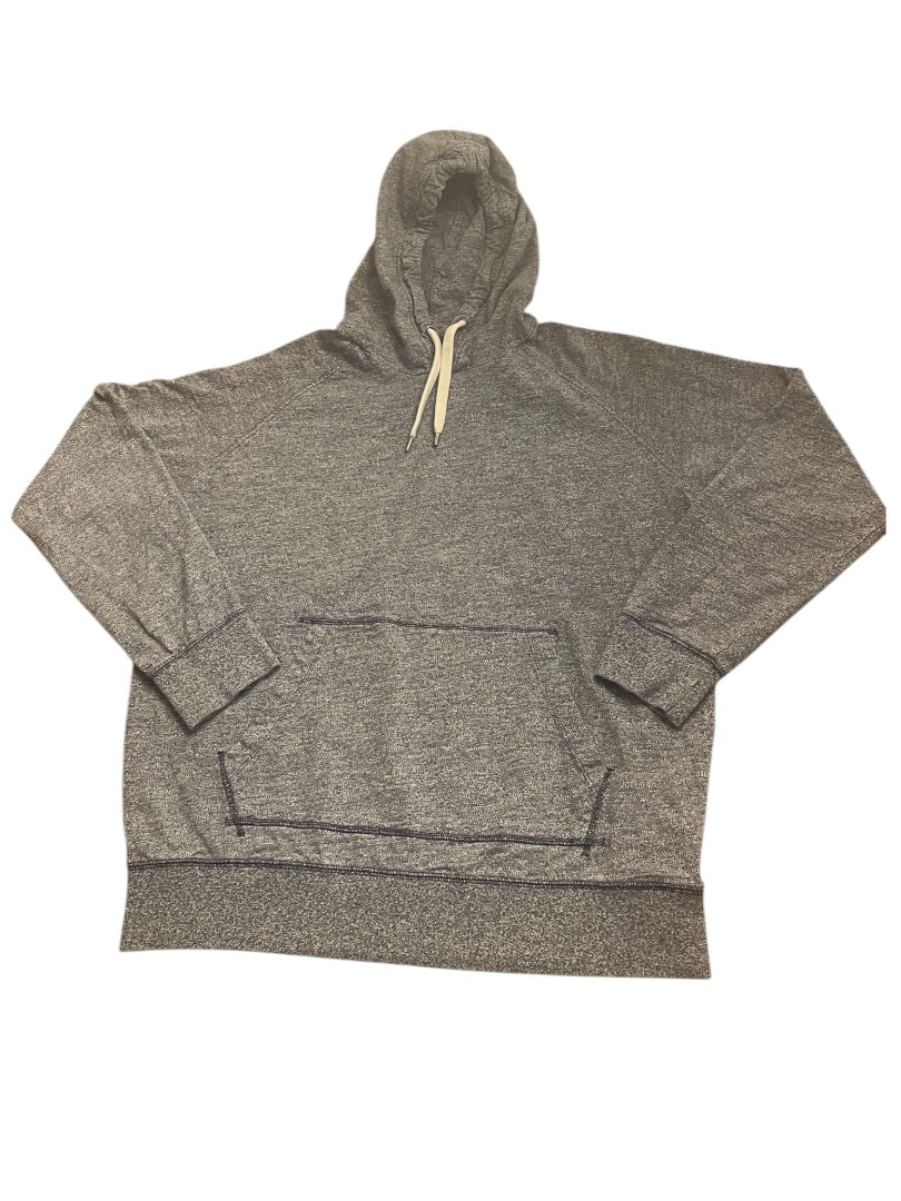 Large American Eagle Outfitters Standard Fit Cotton Long Sleeve Hoodie Blue