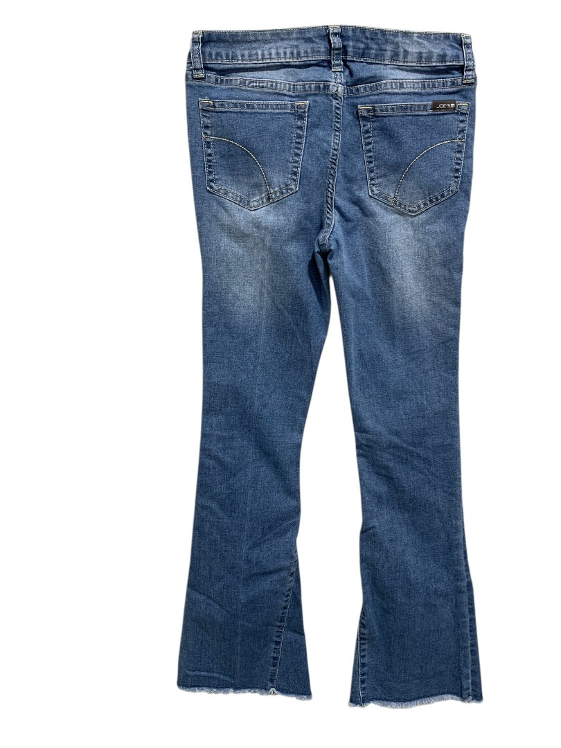 Size 14 Joes Jeans Girls Flare Leg Denim Frayed Hem Retro