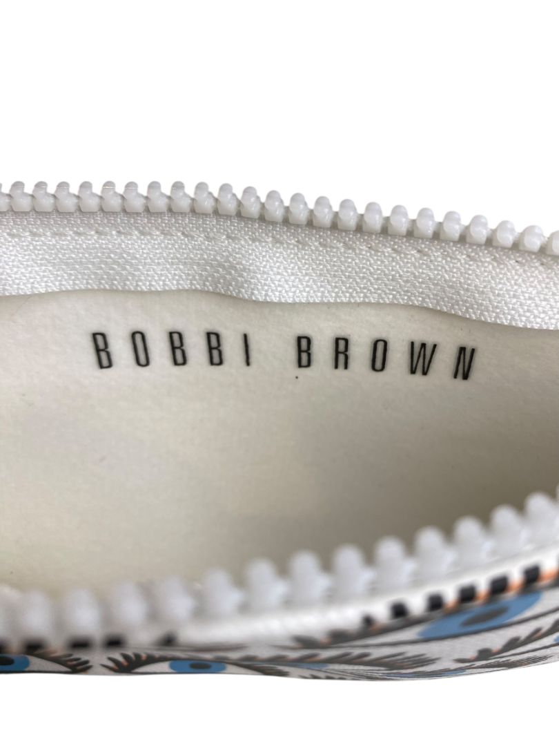 Bobbi Brown Zip Top Cosmetic Travel Bag Blue Eyes Eyelashes 8" x 4"
