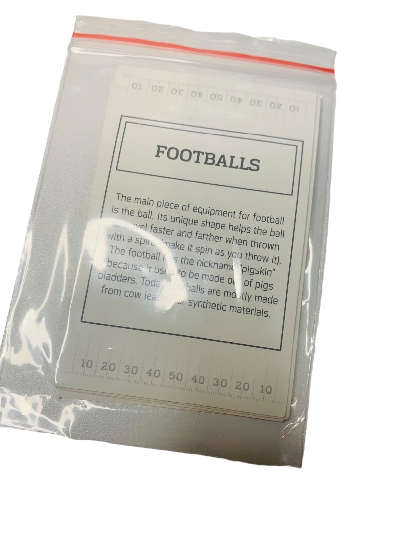 NFL-Opoly Junior Set of 4 Gear Up Cards Replacement Part Crafts Masterpieces