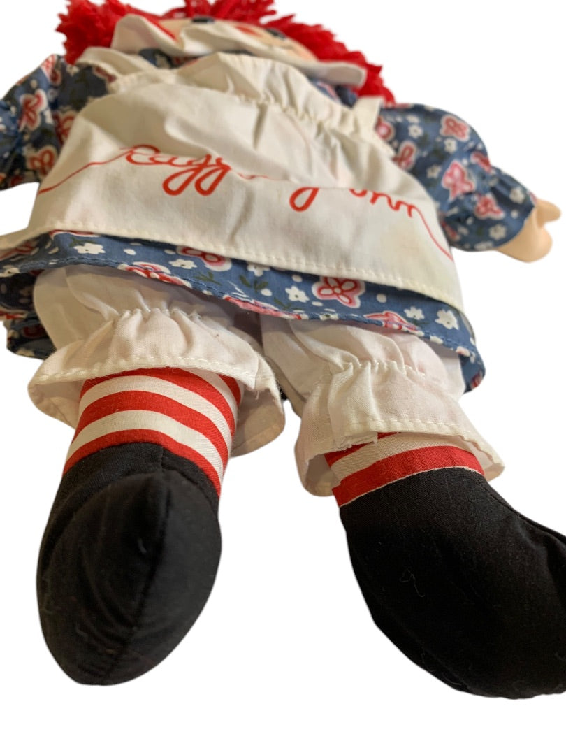 2002 Applause Hasbro Raggedy Ann Doll 15 Inch