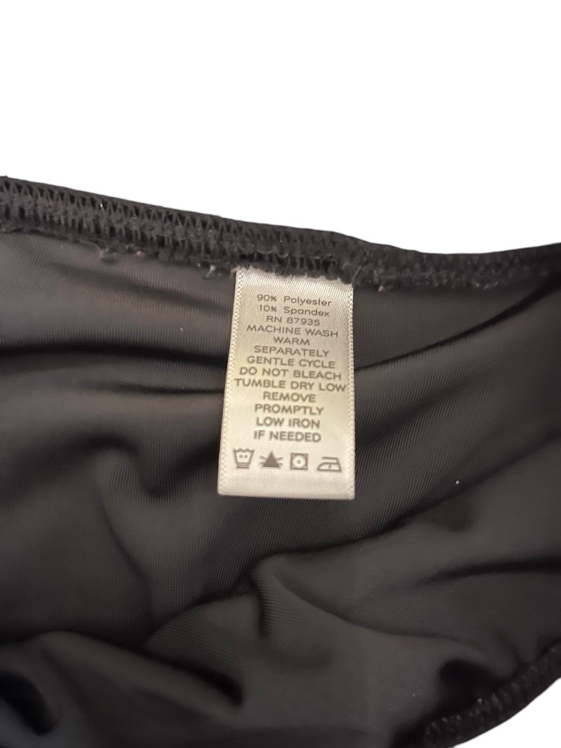 1XP Susan Graver Petite Elastic Waist Pants Black Velour Pull On