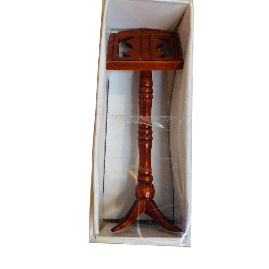 Miniature Dollhouse Wooden Music Stand 1:12 Scale New 4 Inch High