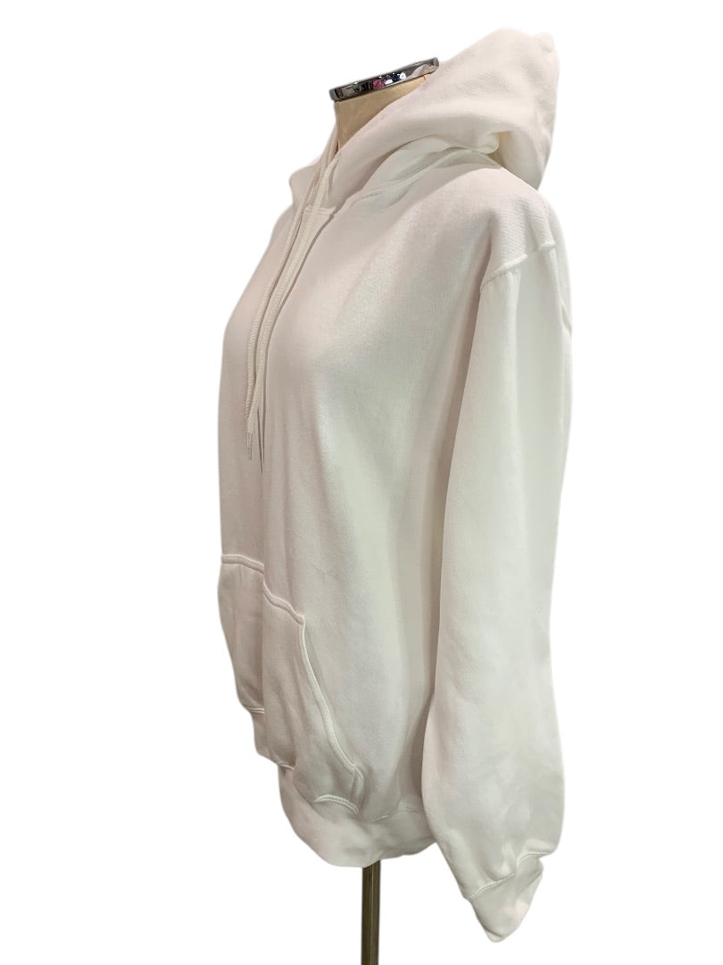 Medium Fashion Nova Womens Oversize Pullover Hoodie Sweatshirt White