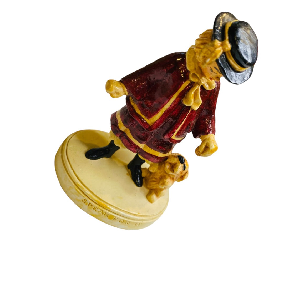 Sebastian Miniatures Figurine Speak for It Signed 4 Inch Boy Dog