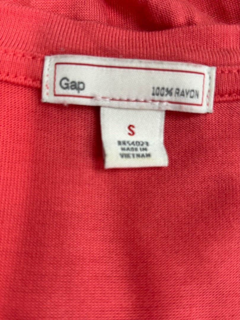Small Gap Coral Jersey Knit Dress Soft Sleeveless Tie Waist