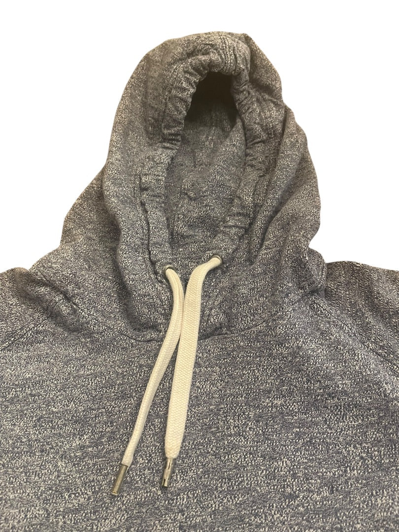 Large American Eagle Outfitters Standard Fit Cotton Long Sleeve Hoodie Blue