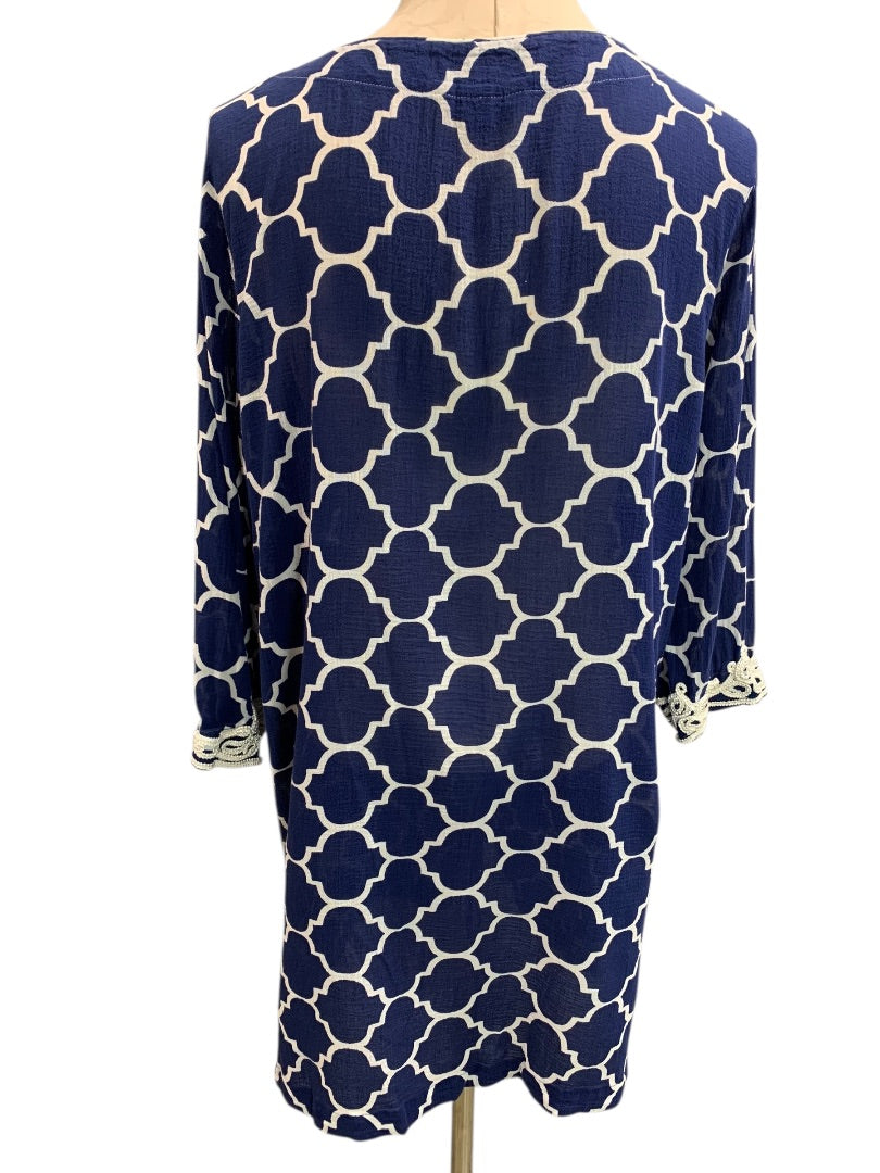 XL (18) Lands End Womens Sheer Shift Bathing Suit Cover Up Dress